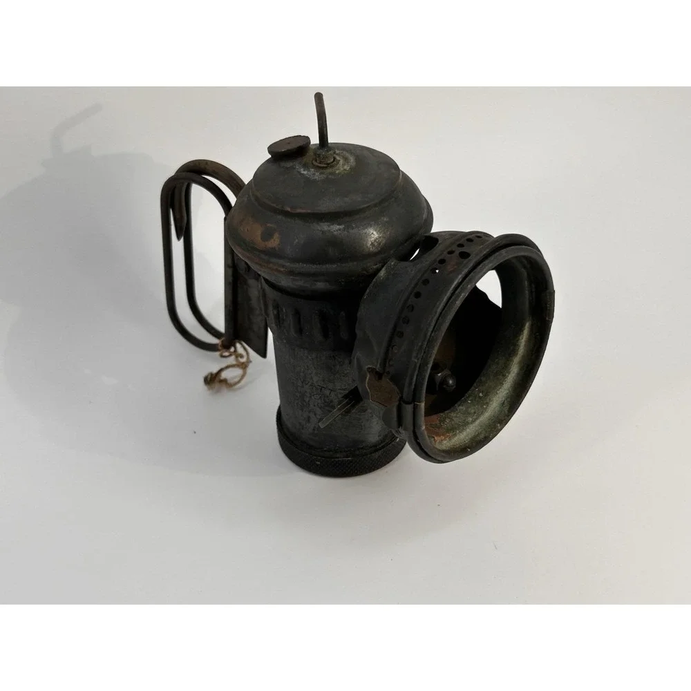 Vintage Columbia‎ C Hine-Watt Bicycle Carbide Lamp Motorcycle Light Jeweled